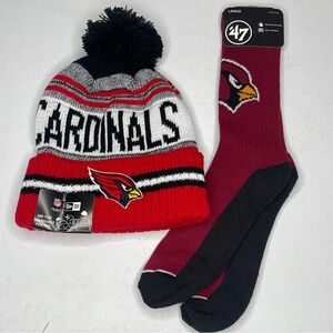 Arizona Cardinals Beanie and Socks Set